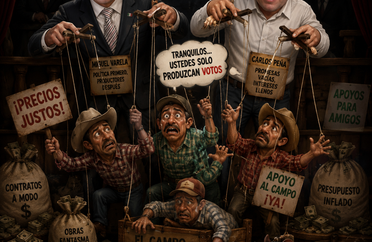 DEL CAMPO AL COYOTAJE POLÍTICO: la lucha de productores en Zacatecas ya fue tomada por intereses rumbo al 2027