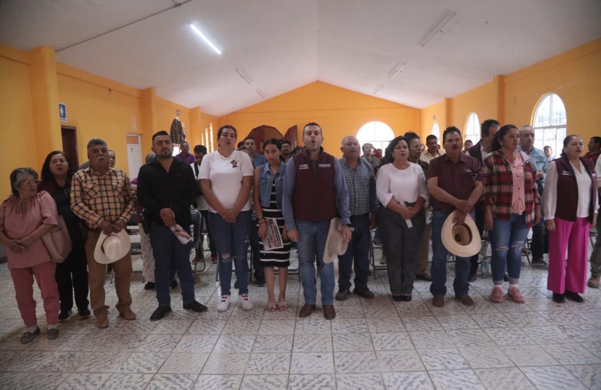 Ulises Mejía impulsa soberanía alimentaria y energética durante gira por Villa de Cos