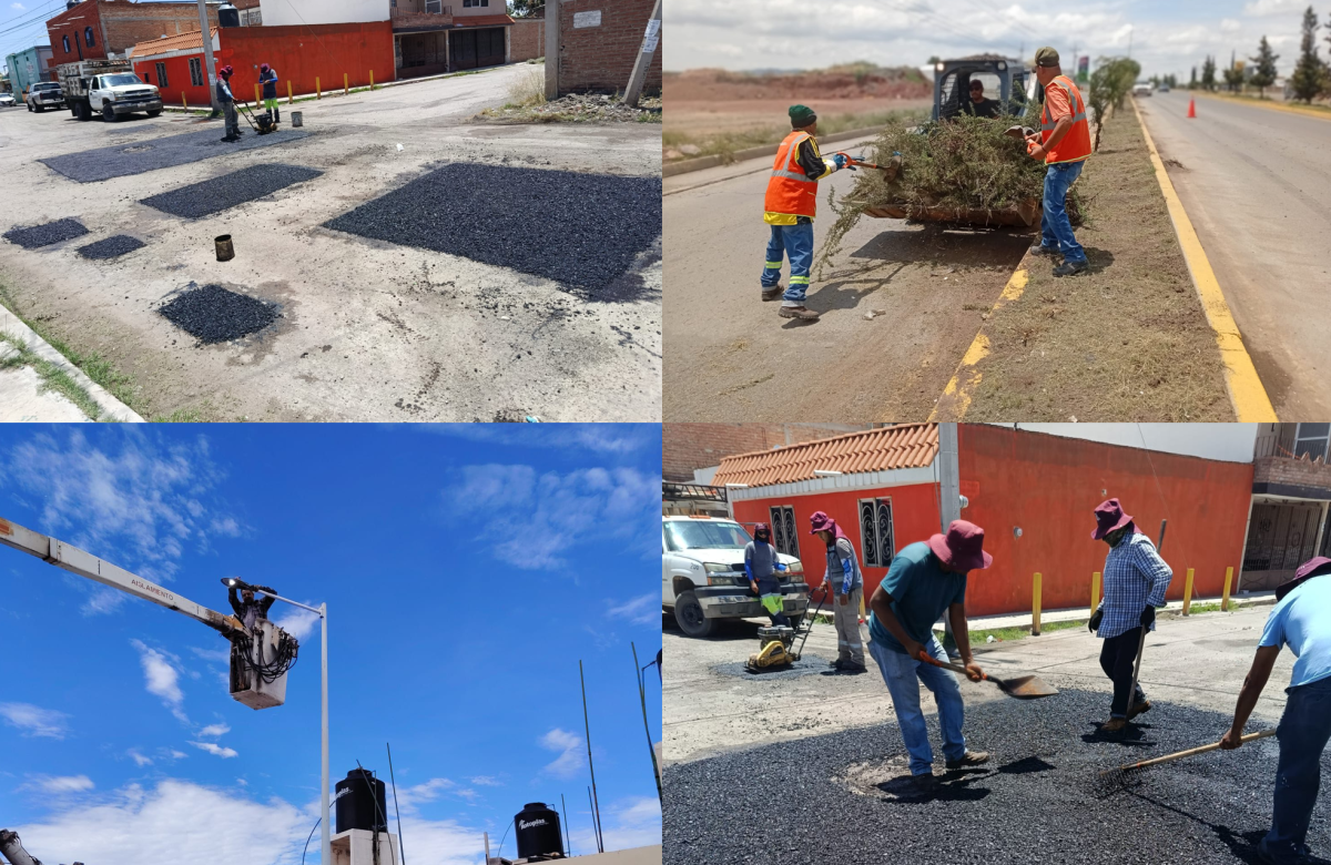 Pepe Saldívar refuerza acciones en Guadalupe tras las lluvias; cuadrillas trabajan de manera permanente