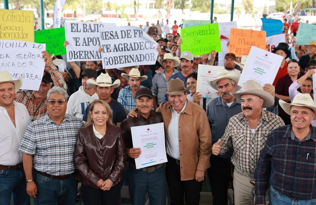 Más de 200 productores reciben apoyos al campo en Nochistlán; inversión supera los 1.4 millones de pesos